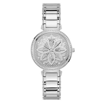 GUESS Montre pour femme Lily GW0528L1 avec bracelet en acier argent