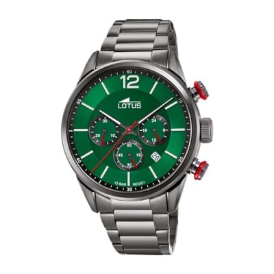 LOTUS Montre pour Homme CHRONO L18686-4 avec bracelet en acier gris