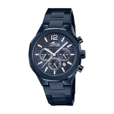 LOTUS Montre pour Homme EXCELLENT L18848-1 avec bracelet en acier bleu