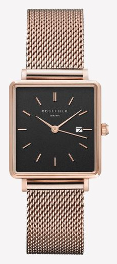 ROSEFIELD Montre  en Maille milanaise Rose - QBMR-Q05