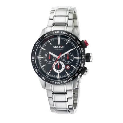 SECTOR Montre -  - 850 - Chronographe - Bracelet noir - &Eacute;tanch&eacute;it&eacute; 10 Atm - Quartz