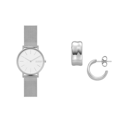 SKAGEN Montre  en Acier Gris - SKW2785