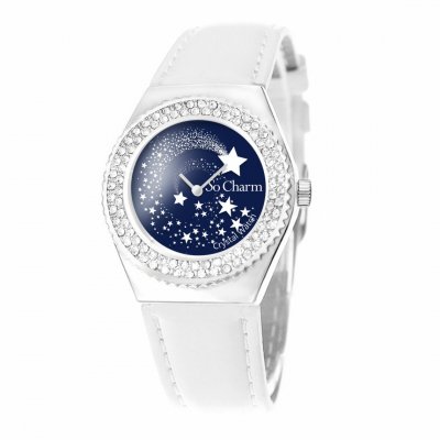 SO CHARM MONTRES Montre  MF316-ETOILE-BLANC - Montre Femme