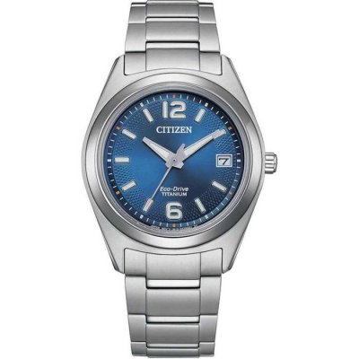 CITIZEN Montre Super titanium lady Bleu fonc&eacute; FE6151-82L Gris 