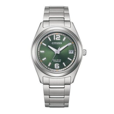CITIZEN Montre Super titanium lady Kaki FE6151-82X Gris 