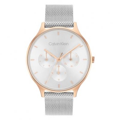 CALVIN KLEIN WATCHES Montre Timeless Multi Blanc 25200106 Gris Calvin Klein