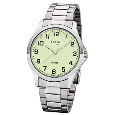 REGENT Montres Homme - W-0016 Montre Analogique &Agrave; Acier Inoxydable