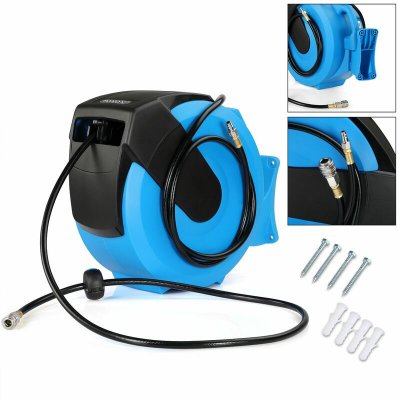 NO BRAND Monzana Enrouleur de tuyau d'air comprim&eacute; 30m avec raccord rapide 1/4"".