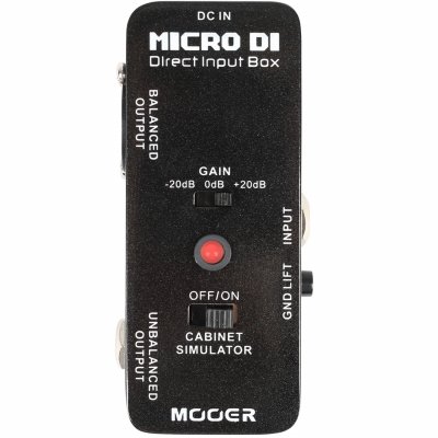 MOOER  Micro D.I - Bo&icirc;te de direct format Micro pour guitare et basse