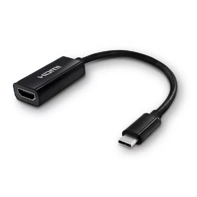  Mooov - Adaptateur usb-c m&acirc;le vers hdmi fem. 0,23 m - noir - Noir