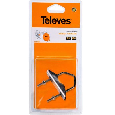 TELEVES MORDAZA PARA MASTIL &Oslash; 25 A 45mm ZINC+RPR 