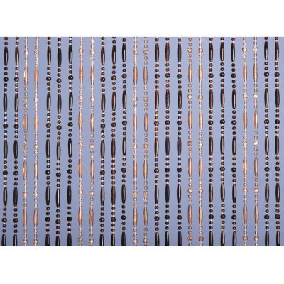 Morel - Rideau de porte Olivia - 90x220 cm - ambre et miel translucide