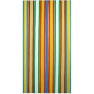 MOREL - Rideau de porte poly&eacute;thyl&egrave;ne Antilles multicolore 120x220 cm