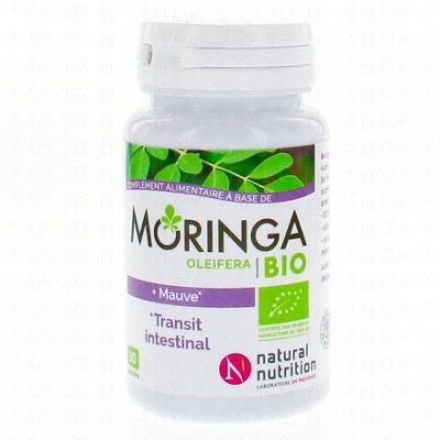 NATURALNUTRITION MORINGA OLEIFERA BIO Transit intestinal bo&icirc;te de 30 g&eacute;lules