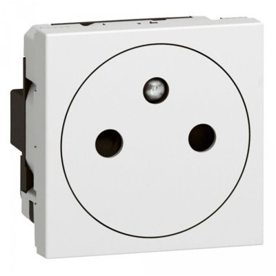 LEGRAND Mosaic prise 2p+t affleurement 10/16a 250v 2 mod. Blanc