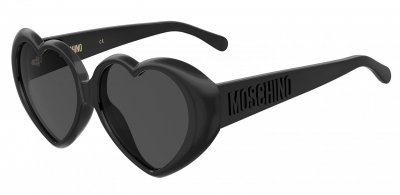 MOSCHINO  Eyewear lunettes de soleil &agrave; monture c&acute;ur - Noir