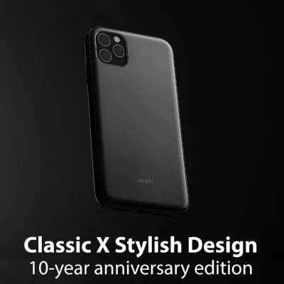 MOSHI  Coque pour iPhone 11 Pro iGlaze Noir Bross&eacute;