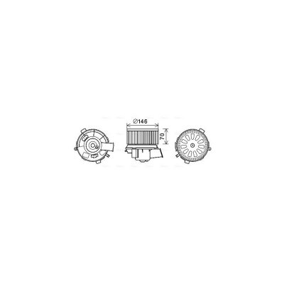 AVA QUALITY COOLING Moteur &eacute;lectrique, pulseur d'air habitacle AVA Deutschland GmbH PE8378