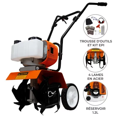 MONSTERSHOP Motoculteur &agrave; essence 52cc t-mech 210985