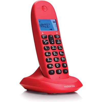 MOTOROLA   C1001lb+ Cereza Tel&eacute;fono Inal&aacute;mbrico
