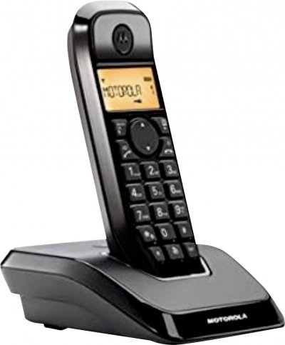 MOTOROLA  S1201 Wireless Landline Phone Noir