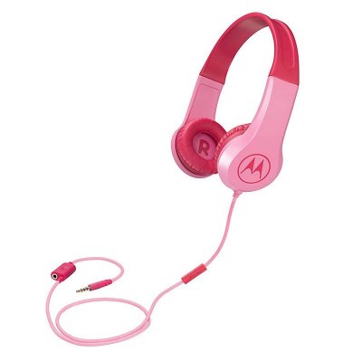 MOTOROLA  squads 200 rosa auriculares de diadema para ni&ntilde;os 