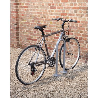 MOTTEZ  - 2 range v&eacute;los platine - Rond 42xH70cm tube &Oslash;40mm - B143C2RON