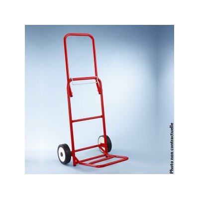 MOTTEZ  B060F Petit diable t&eacute;lescopique repliable - Rouge