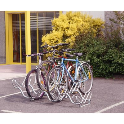 MOTTEZ  - R&acirc;telier 6 v&eacute;los sur 2 niveaux - B134V - Ce produit de marque est neuf.