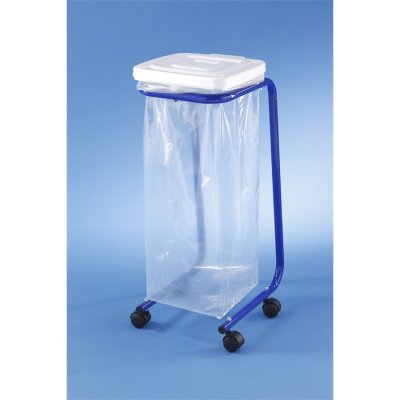 MOTTEZ  - Support sac poubelle sur pied avec couvercle - B078SBL