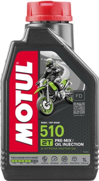 MOTUL  2T semi-synth&eacute;tique 510, Huile moteur 2 temps, 1 litre