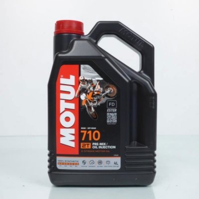 MOTUL  Huile M&eacute;lange 710 2T synth&eacute;tique 12 litres (12 x 1 Lt)