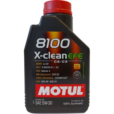 MOTUL  Huile moteur 8100 X-CLEAN EFE 5W30 5W-30, Capacit&eacute;: 1I 109470