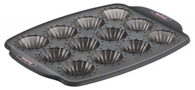 TEFAL Moule 12 mini tartelettes silicone Crispybake J4171414