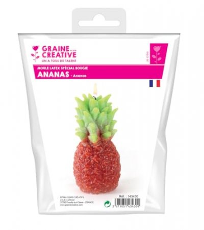 GRAINE CR Moule &agrave; bougie en latex - Ananas - &eacute;ative