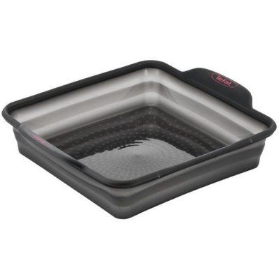 TEFAL Moule a cake carr&eacute; crispybake - silicone r&eacute;tractable - 23x23 cm