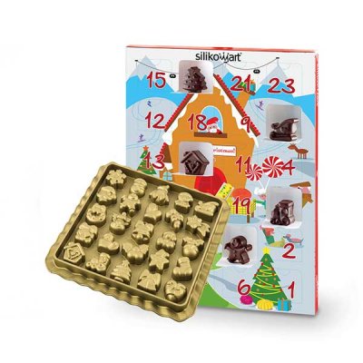 SILIKOMART Moule &agrave; chocolat calendrier de lavent  25.741.63.0060
