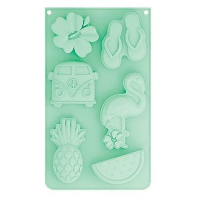  Moule &agrave; g&acirc;teaux silicone Multi-summer vert Vert ScrapCooking&reg;