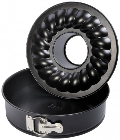 KAISER ORIGINAL Moule &agrave; manqu&eacute; - 2 fonds - D: 28 cm - noir