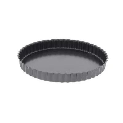 DE BUYER Moule &agrave; tarte acier rev&ecirc;tu D32 x H3 cm Multicolore 