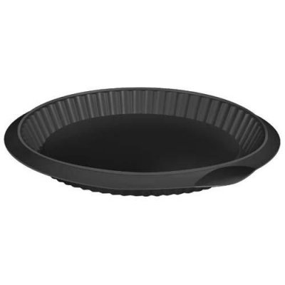 LEKUE Moule &Agrave; Tarte En Silicone Platine Couleur Noire De 28cm