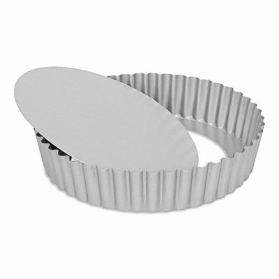 PATISSE Moule &Agrave; Tarte Fond Amovible Acier Rev&ecirc;tu 25 Cm 