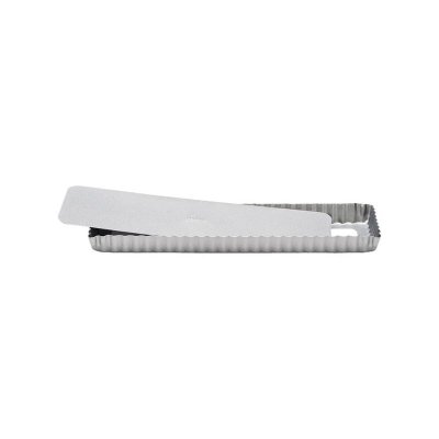 PATISSE Moule &agrave; tarte rectangulaire amovible en m&eacute;tal antiadh&eacute;sif 35cm