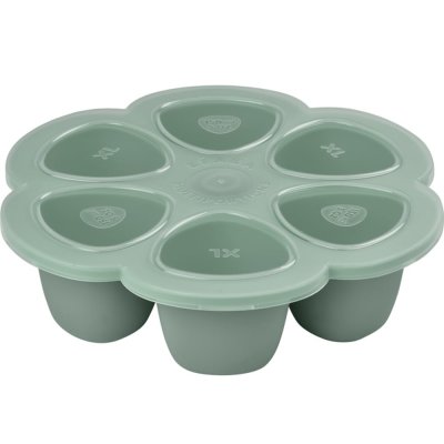 BEABA Moule de cong&eacute;lation multi portions silicone Sage green (6 x 150 ml)