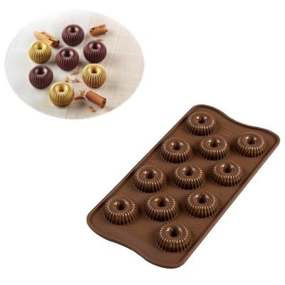 SILIKOMART Moule En Silicone Pour 11 Choco Crown De 3 Cm