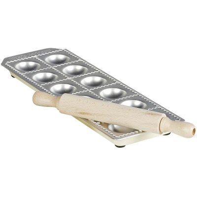 IMPERIA Moule pour 12 Ravioli ronds et rouleau (Ravioli Chef), 