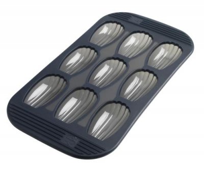 MASTRAD Moule pour 9 madeleines en silicone -  - Gris - Silicone