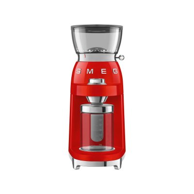 SMEG Moulin &agrave; caf&eacute; 240g 150w rouge - CGF03RDEU - Ann&eacute;es 50 - 