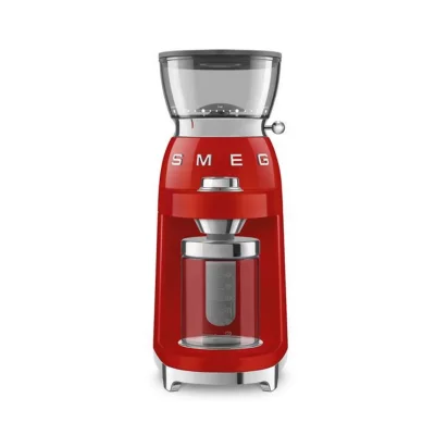 SMEG Moulin &agrave; caf&eacute; 240g 150w rouge - CGF03RDEU - Ann&eacute;es 50 - 