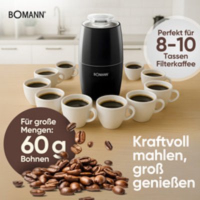BOMANN Moulin &agrave; caf&eacute; &eacute;lectrique Acier inoxydable  KSW6089CB-Inox - Neuf